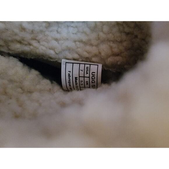 UGG Australia Women's Sz 7 Lynnea Clog Boots Leather Fold Down in Brown - Picture 11 of 11